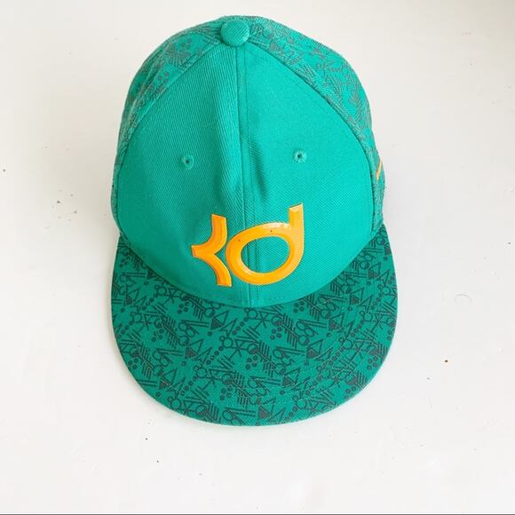 Nike True Kevin Durant KD Snapback Flat bill Hat Cap Green Orange OSFM - Picture 1 of 11
